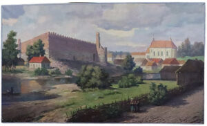 "Ліда. Замак", Гродзенскія мастацкія майстэрні, палатно, алей           